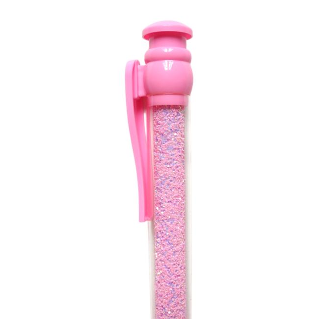 Stylo XL paillettes rose