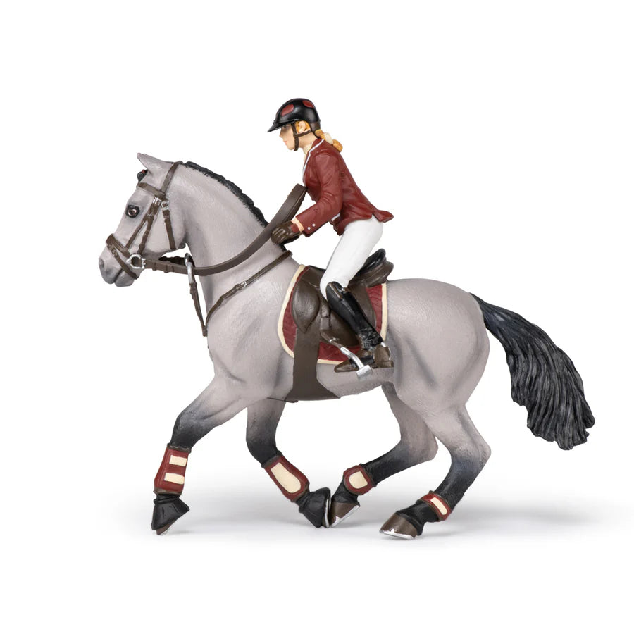 Papo cheval de concours et cavalière