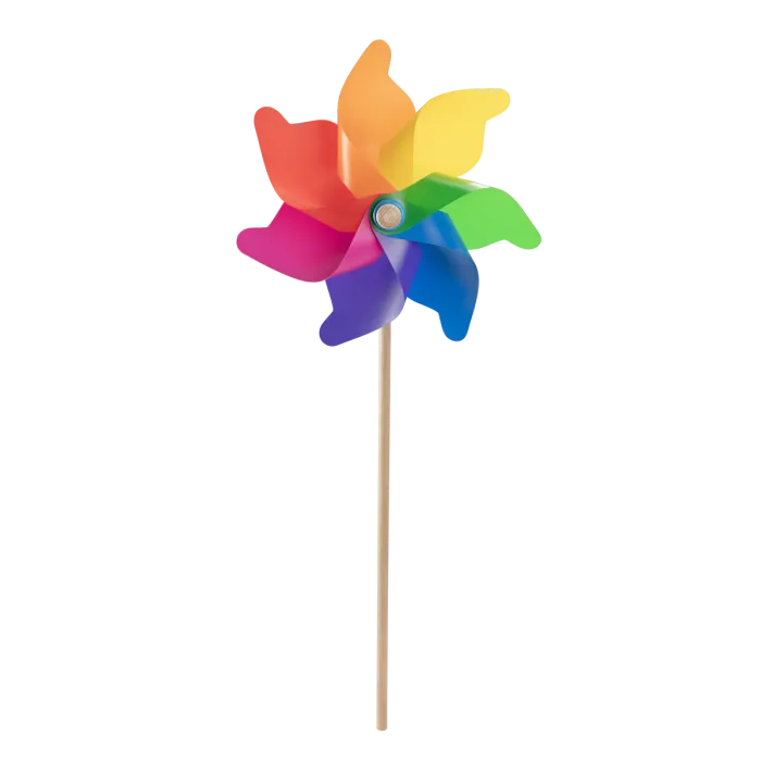 Moulin à vent multicolore 76 cm