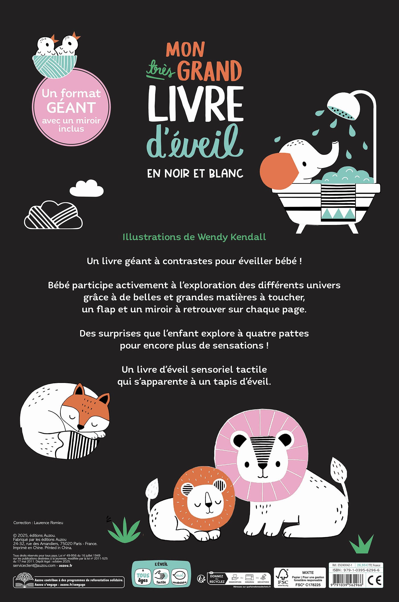 Le très grand livre d'éveil noir et blanc