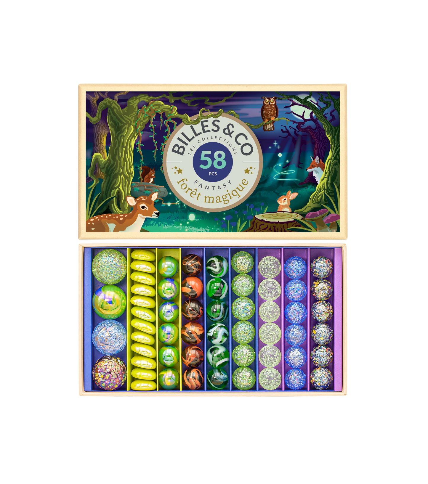 Coffret de billes - Forêt magique