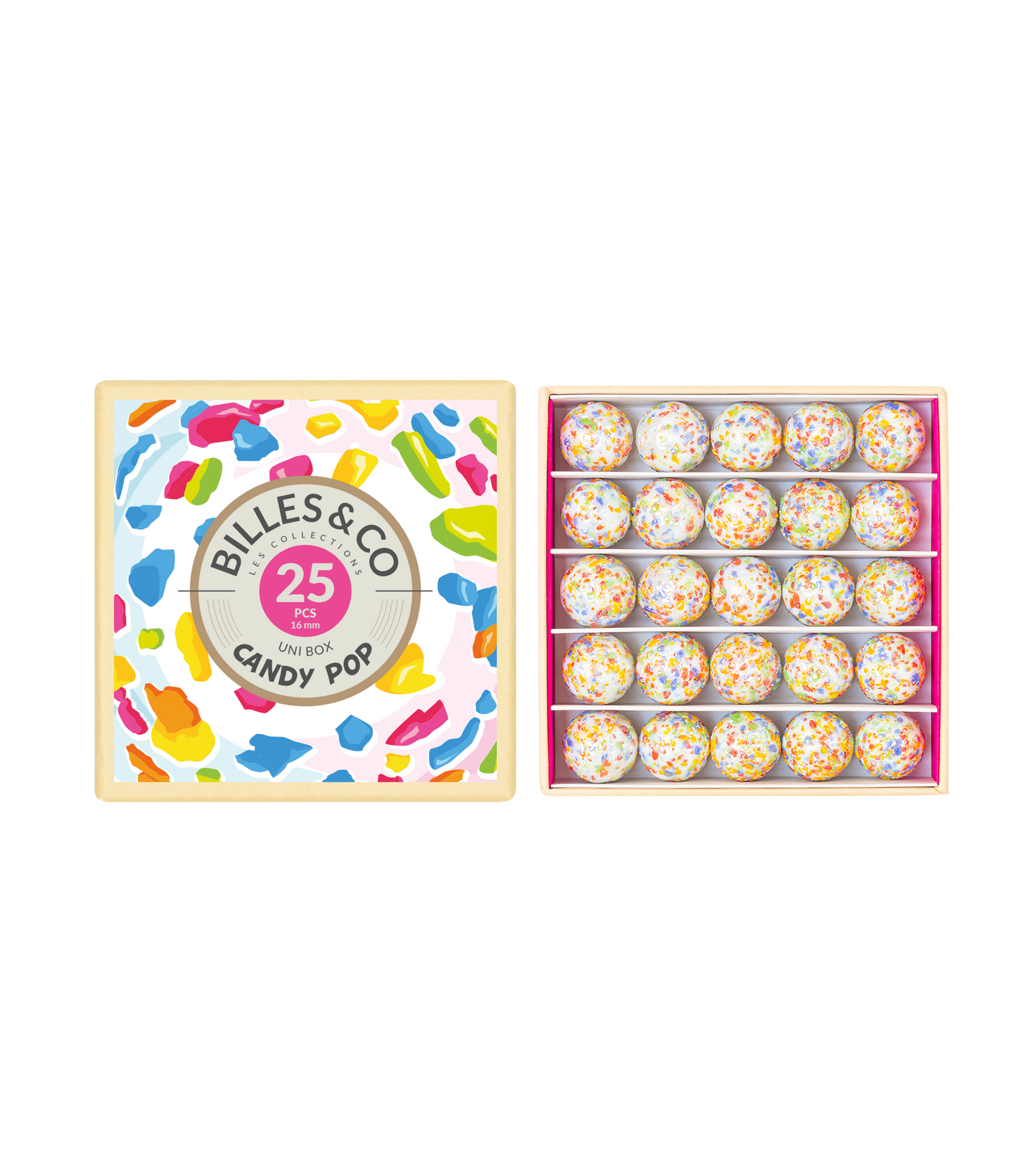 Coffret 25 billes - Candy Pop