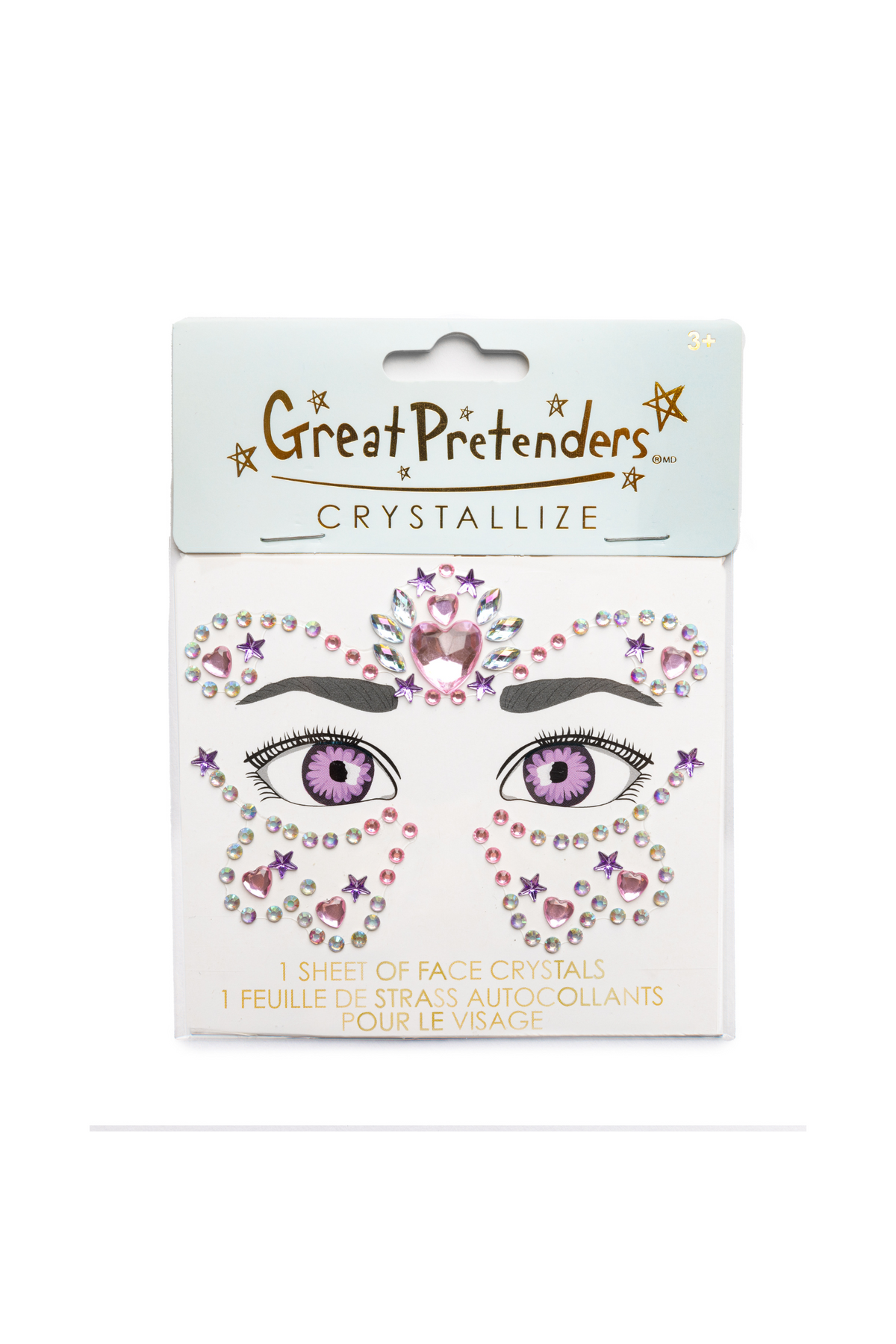 Strass pour visage princesse papillon