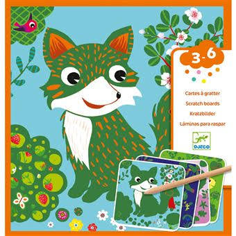 Cartes à gratter 3-6 ans