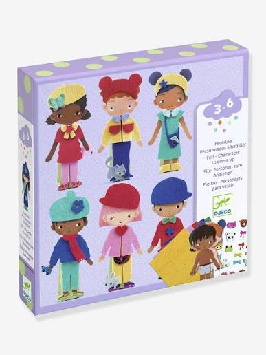 Personnages à habiller en feutrine 3-6 ans