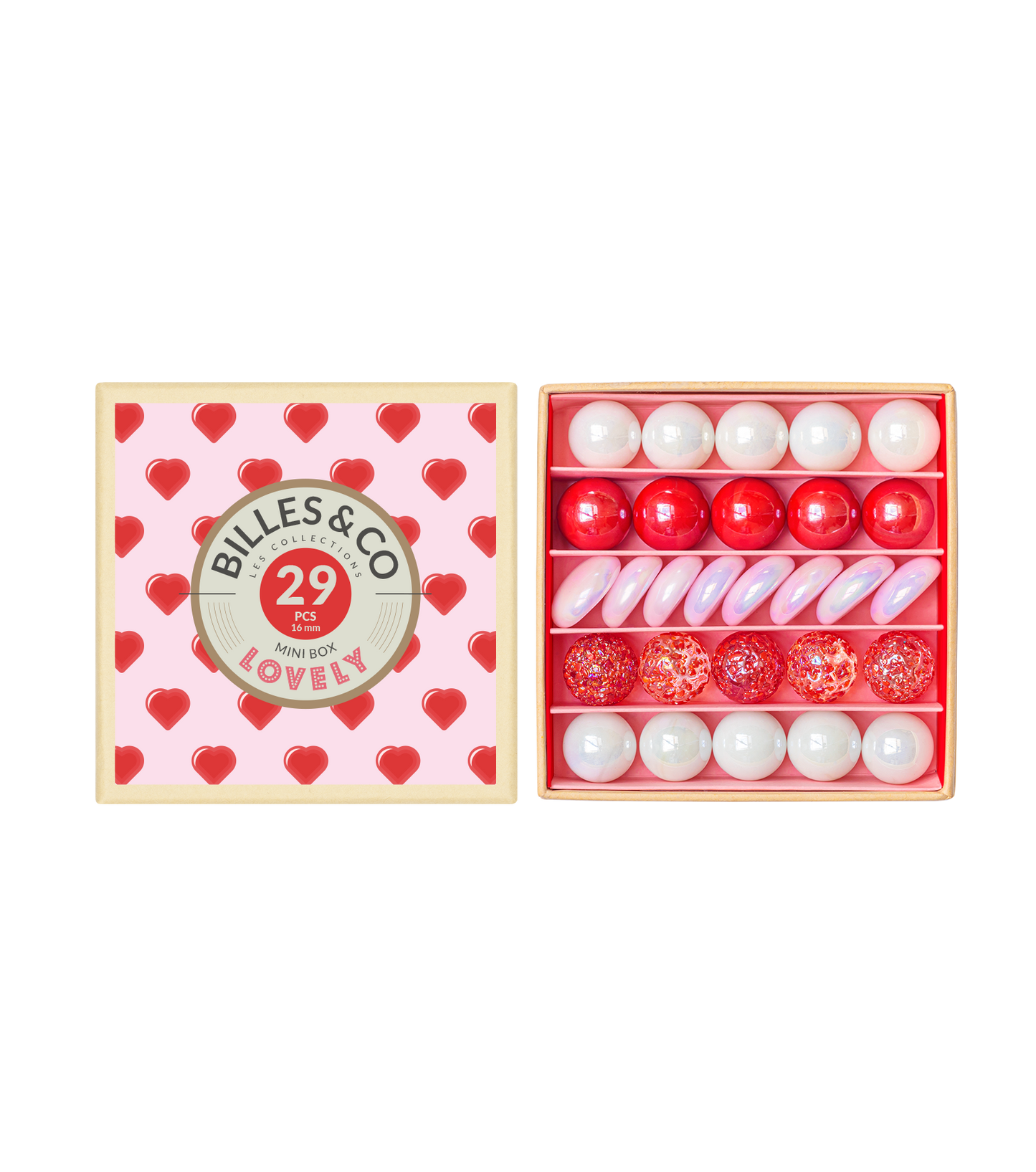 Coffret 25 billes - Lovely