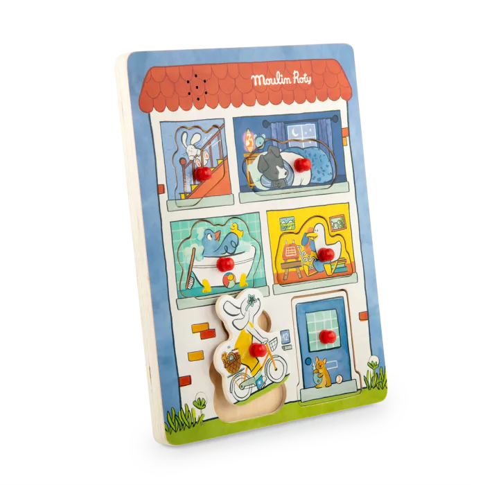 Puzzle sonore en bois Puce et Pilou