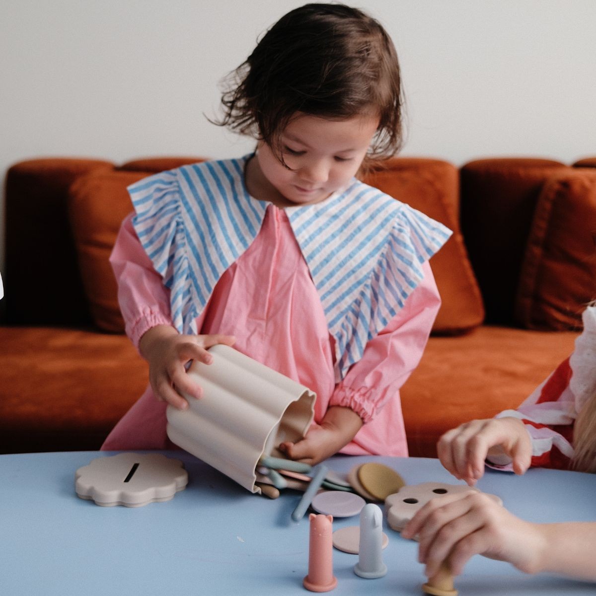 Pièces et Tube - Jeu de tri en silicone