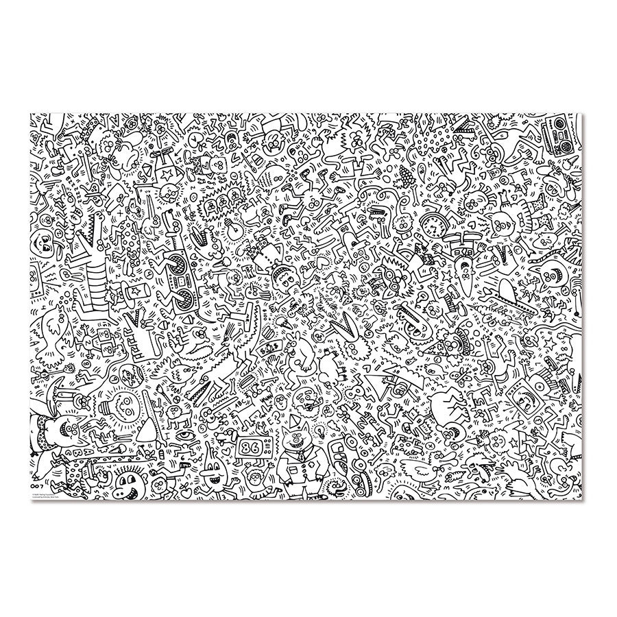 Puzzle 1000 pièces Keith Haring - Noir & Blanc