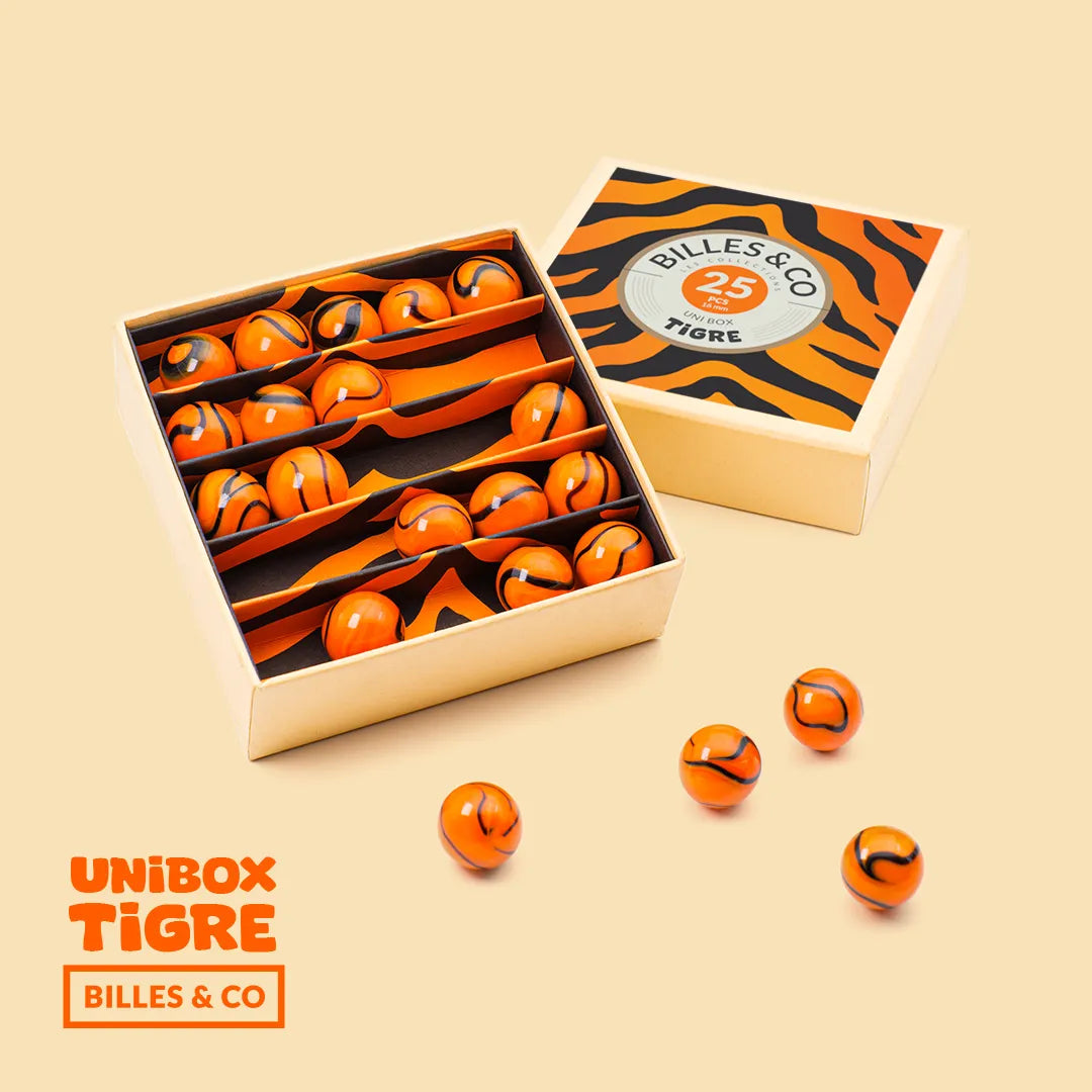 Coffret 25 billes - Tigre