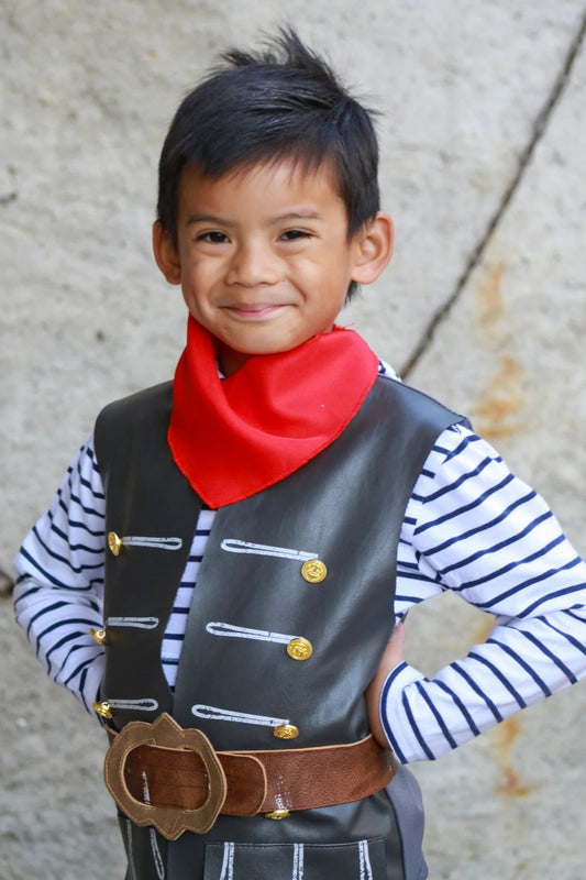 Skully Pirate veste, ceinture et écharpe