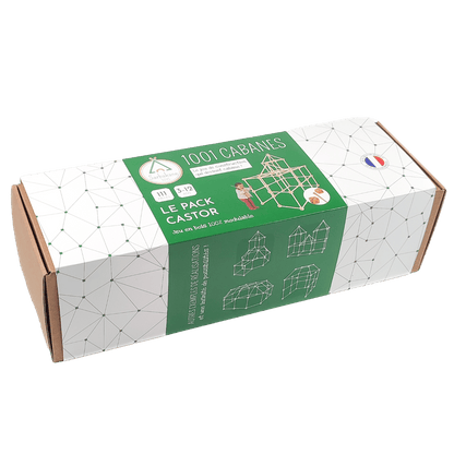 Kit cabane bois - Pack Castor (111 pièces)