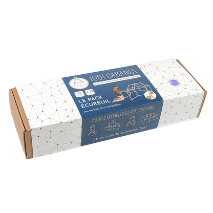 Kit cabane bois - Pack Ecureuil (72 pièces)