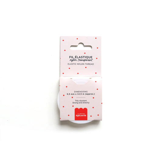 Fil élastique nylon 0,5 mm - Transparent