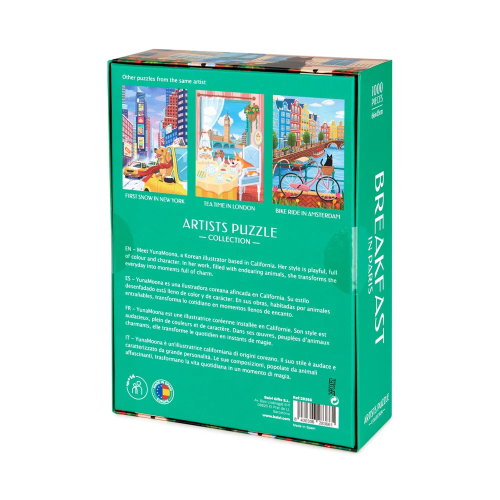 Puzzle 1 000 pièces - Breakfast in Paris