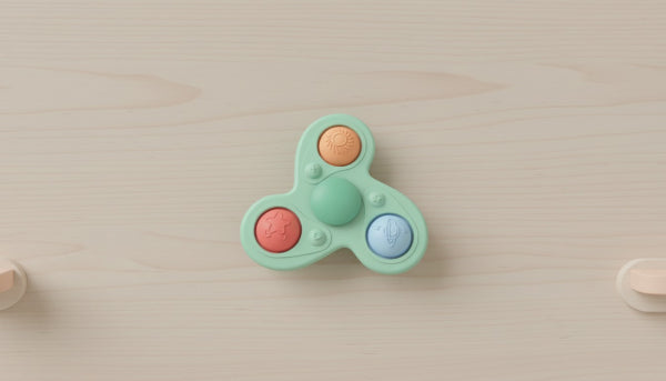 Spinner boomerang sensoriel en silicone