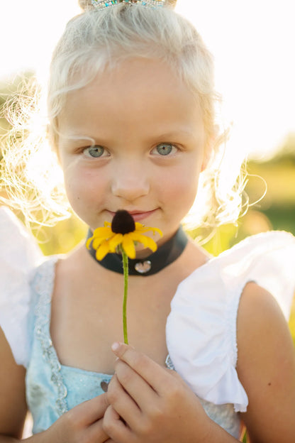 Robe de princesse bleue