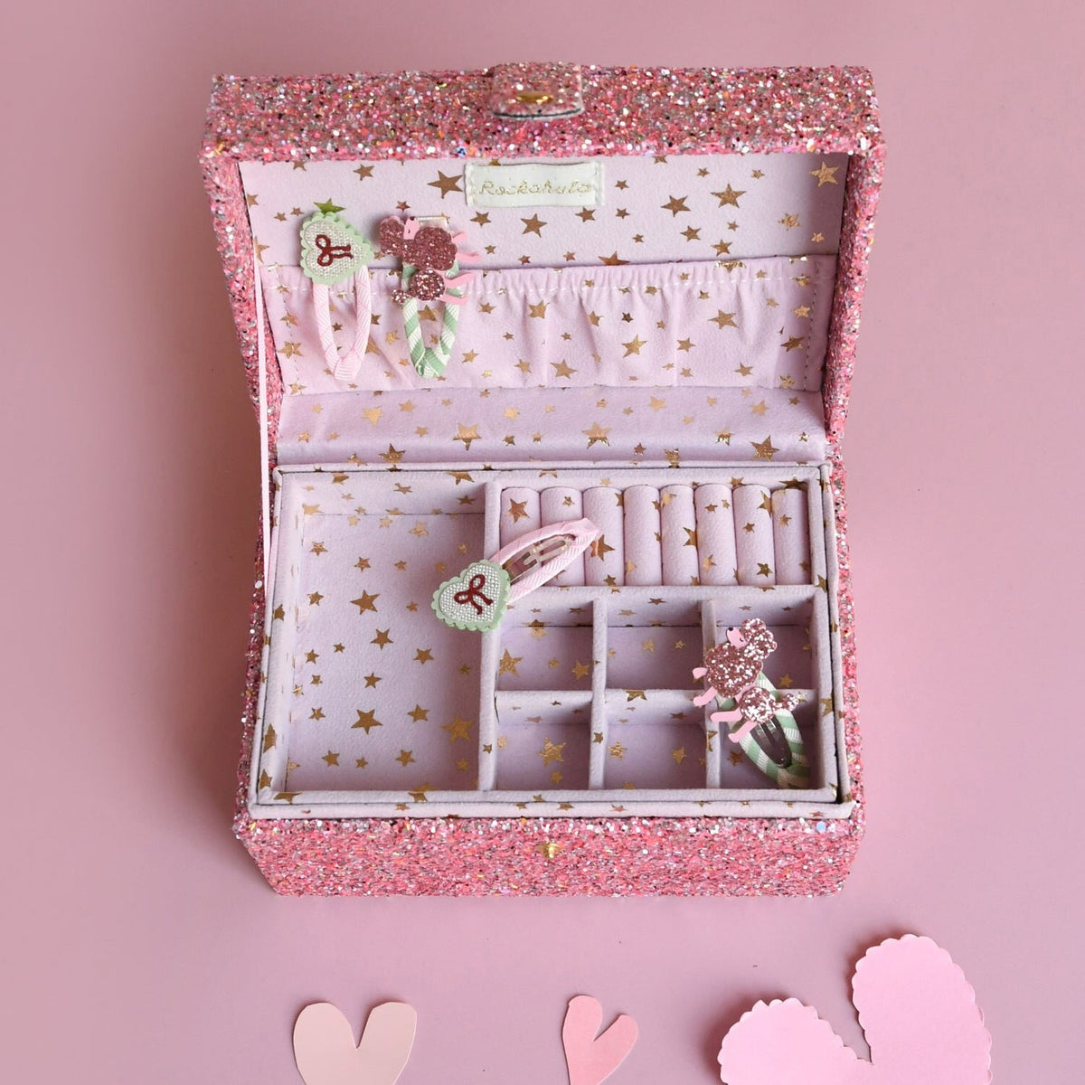 Mini-boîte à bijoux pailletée confettis (Copie)