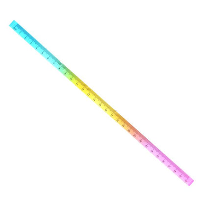 Règle barre multicolore