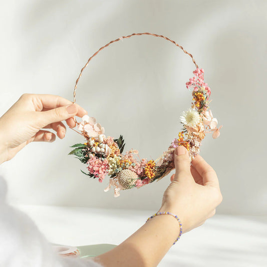 Ma couronne de fleurs sechées