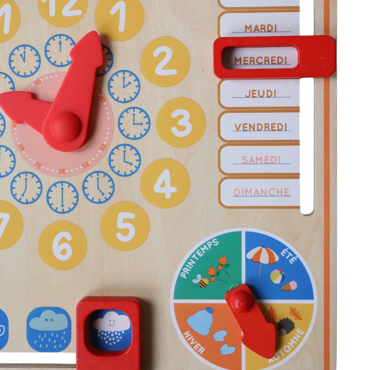 Calendrier éducatif en bois