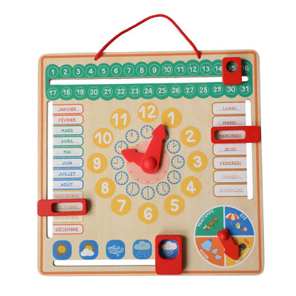 Calendrier éducatif en bois
