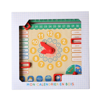 Calendrier éducatif en bois