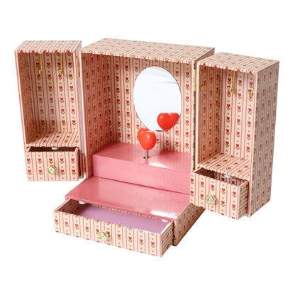 Boîte à bijoux musicale double porte