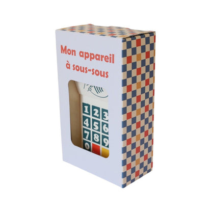 Machine à carte bancaire en bois
