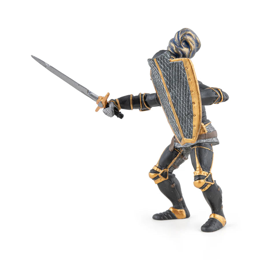 Figurine chevalier en armure noire