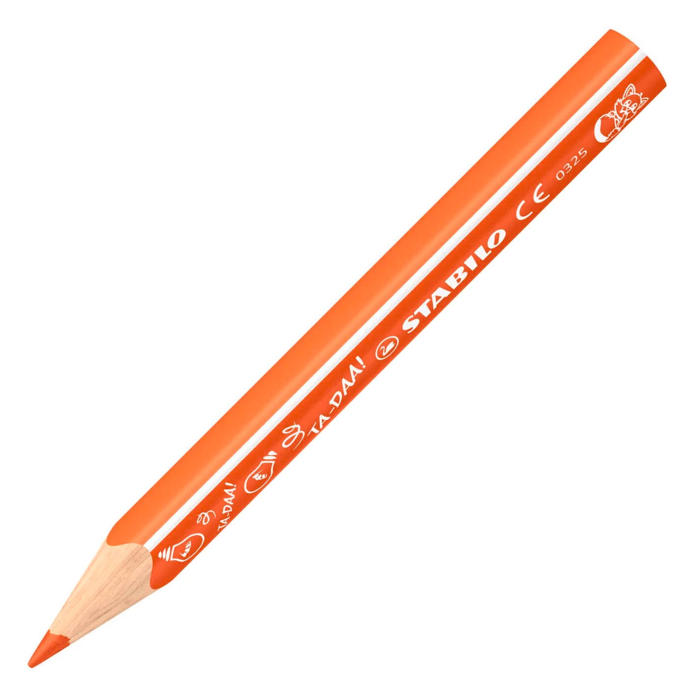 12 crayons de couleur Trio courts Animal Vibes