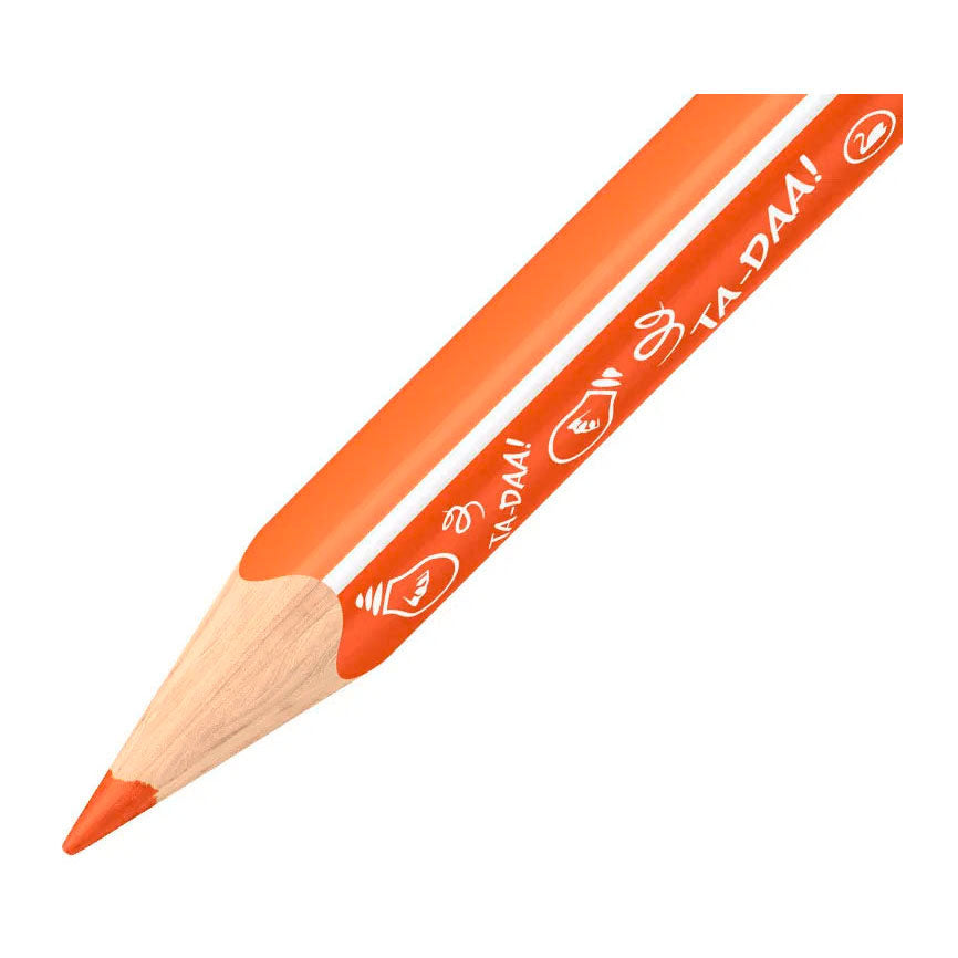 12 crayons de couleur Trio courts Animal Vibes