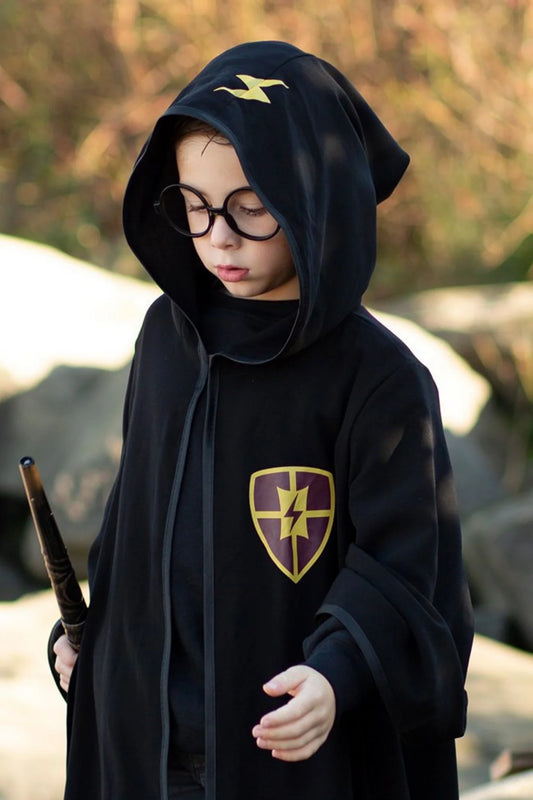 Déguisement cape et lunettes de sorcier