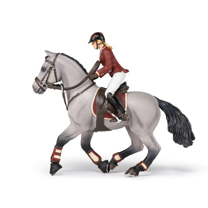 Papo cheval de concours et cavalière
