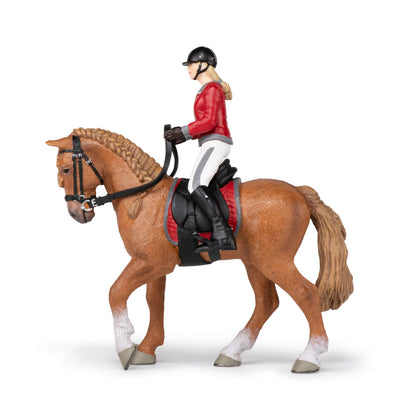 Cheval de promenade et sa cavalière Papo