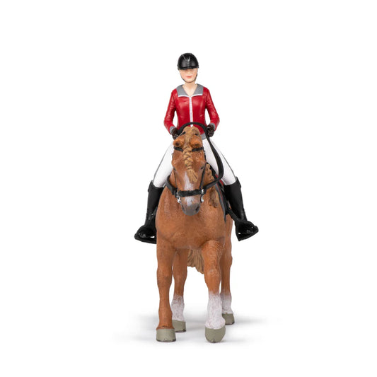 Cheval de promenade et sa cavalière Papo