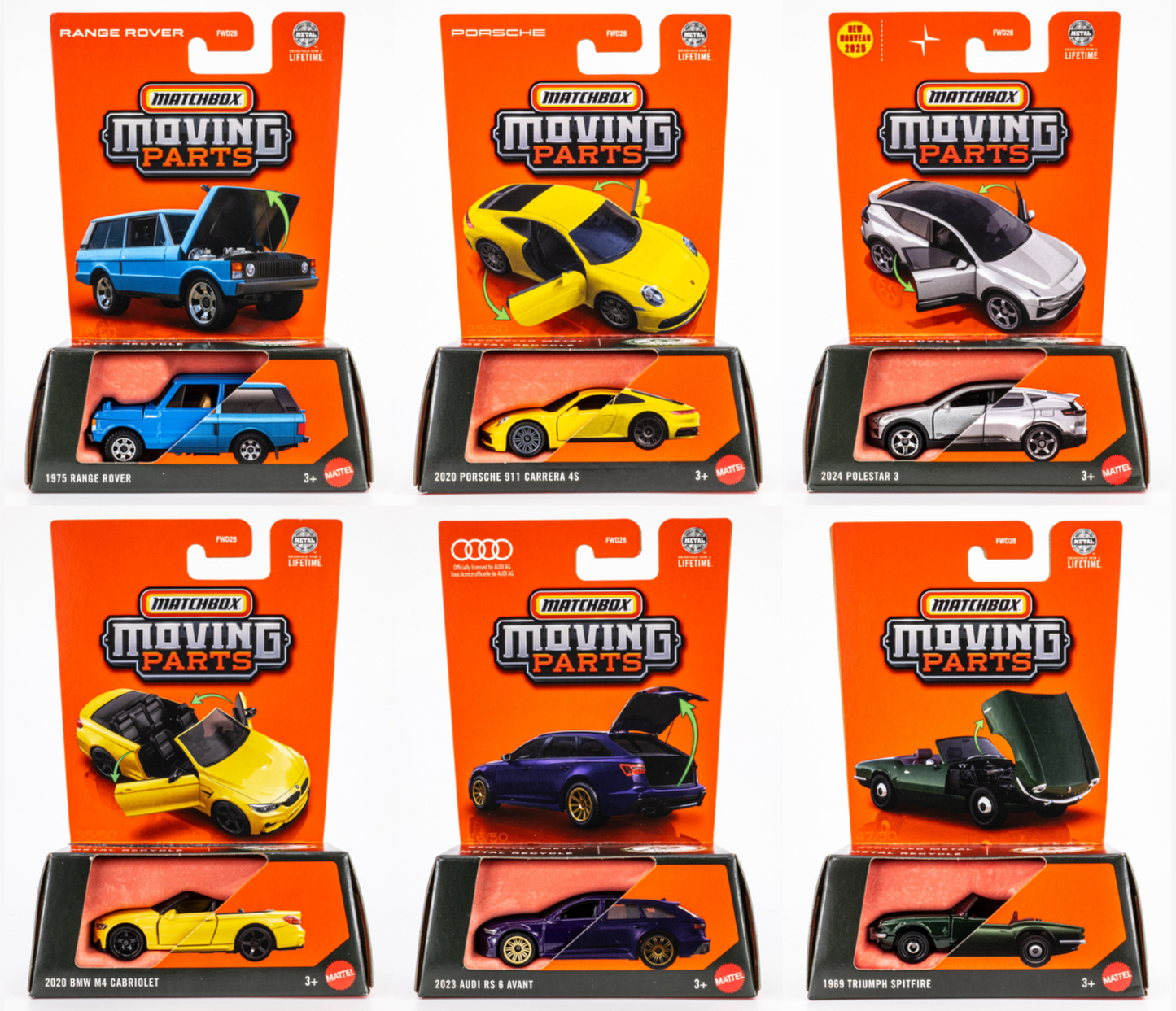 Véhicule Matchbox moving parts