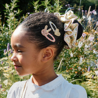 Barrettes cœur brillants