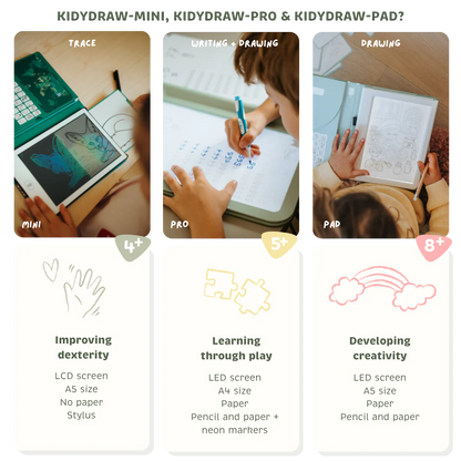 Tablette lumineuse avec dessins 8+
