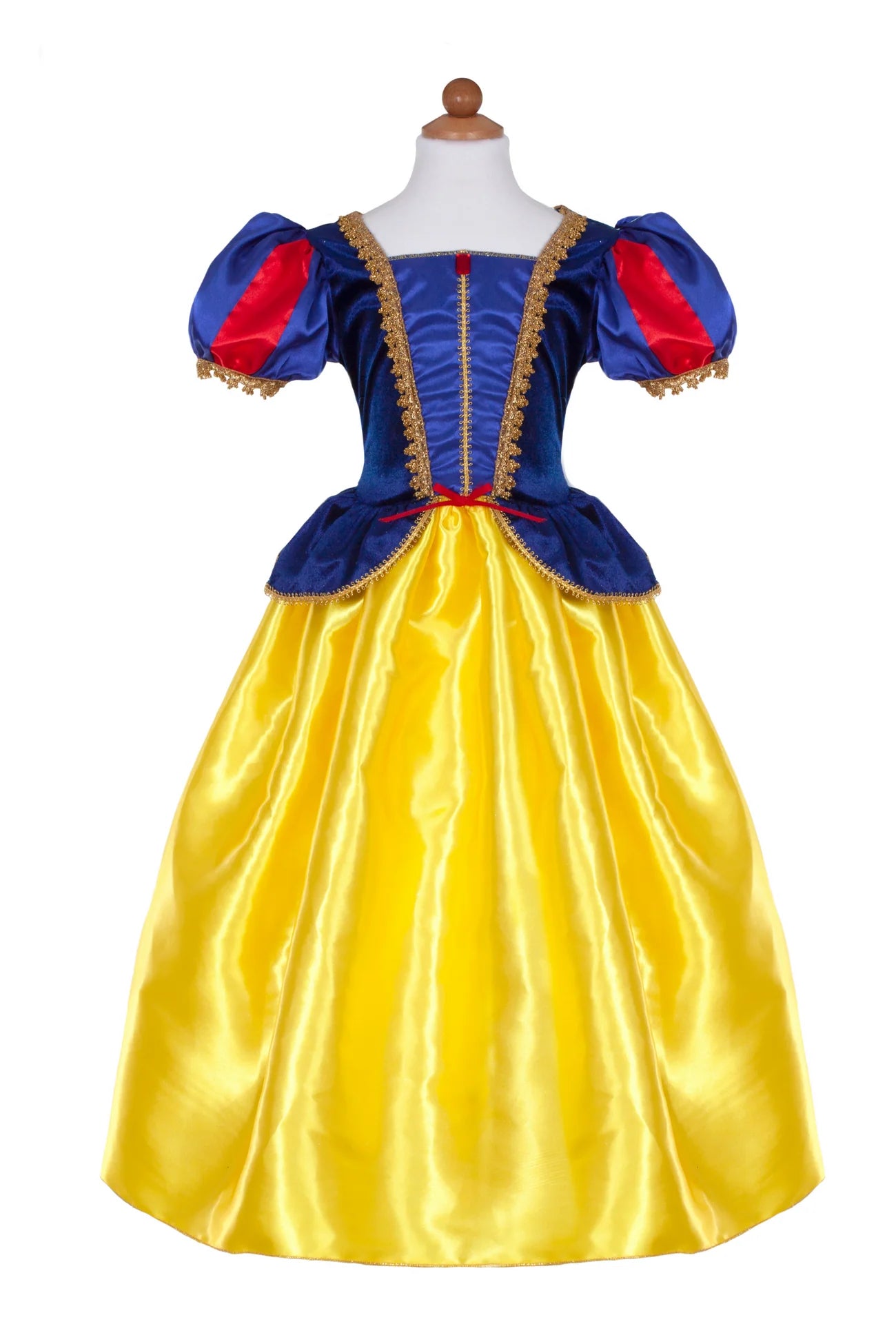Robe de princesse jaune et bleue
