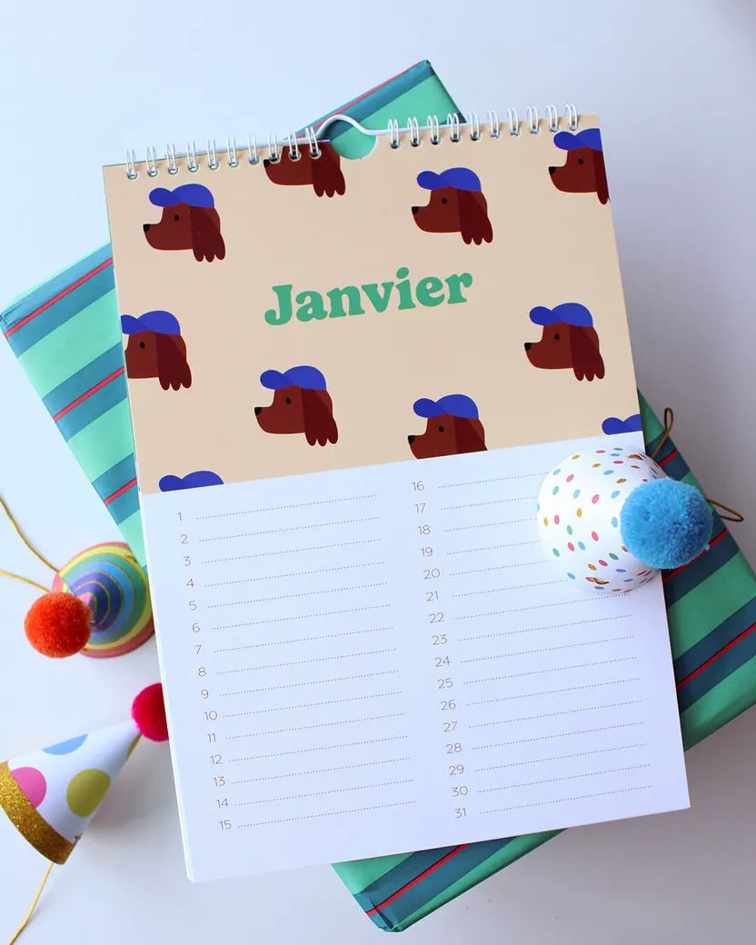 Calendrier des anniversaires