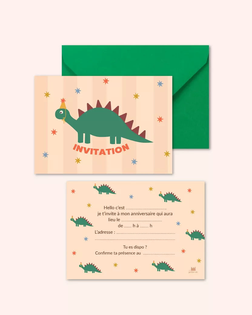 Cartes d'invitation Anniversaire - Lot de 6