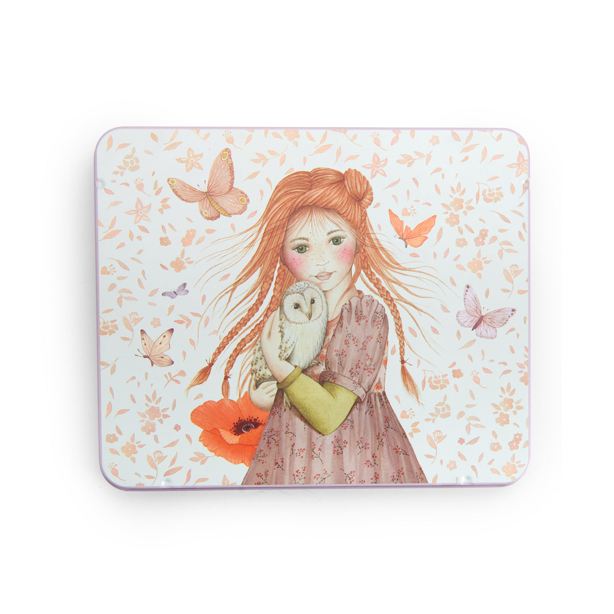 Boîte métal 50 crayons pastels Les Rosalies