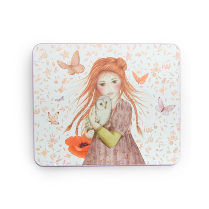 Boîte métal 50 crayons pastels Les Rosalies