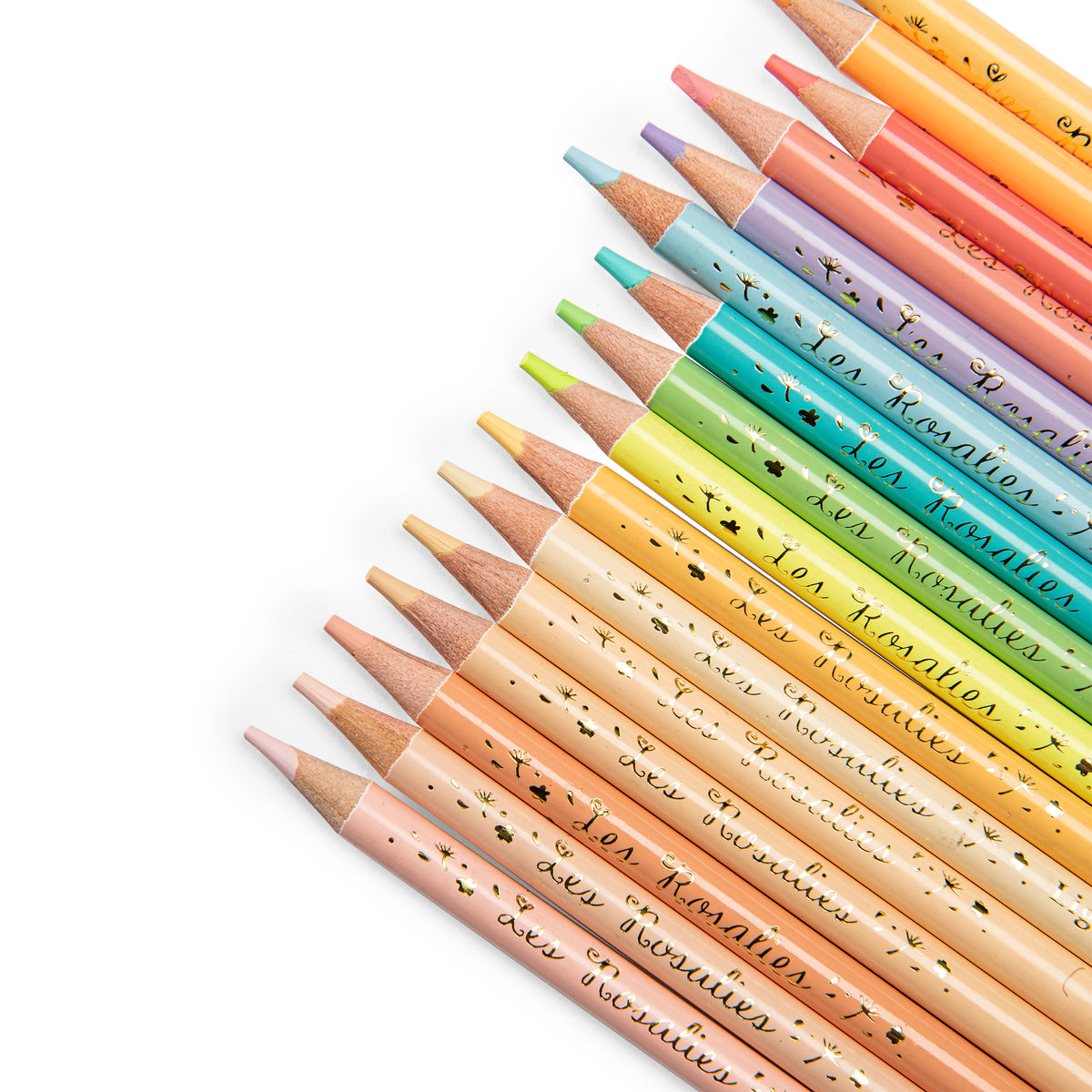 Boîte métal 50 crayons pastels Les Rosalies