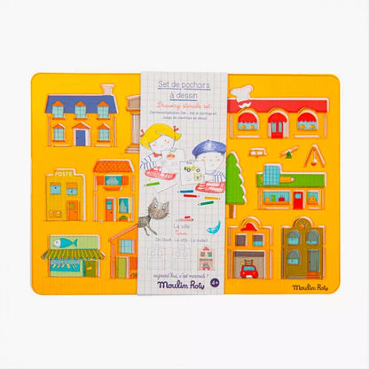 Set de pochoirs à dessin