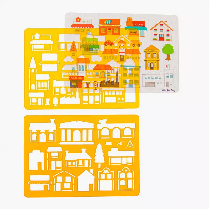 Set de pochoirs à dessin