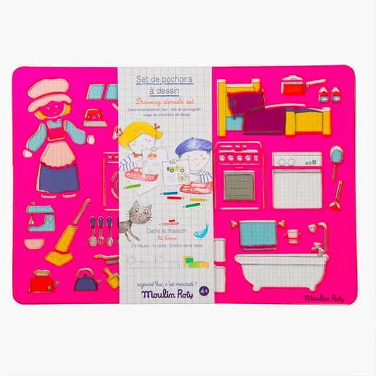 Set de pochoirs à dessin