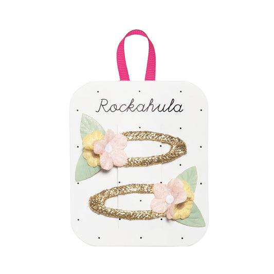 Barrettes pop fleurs