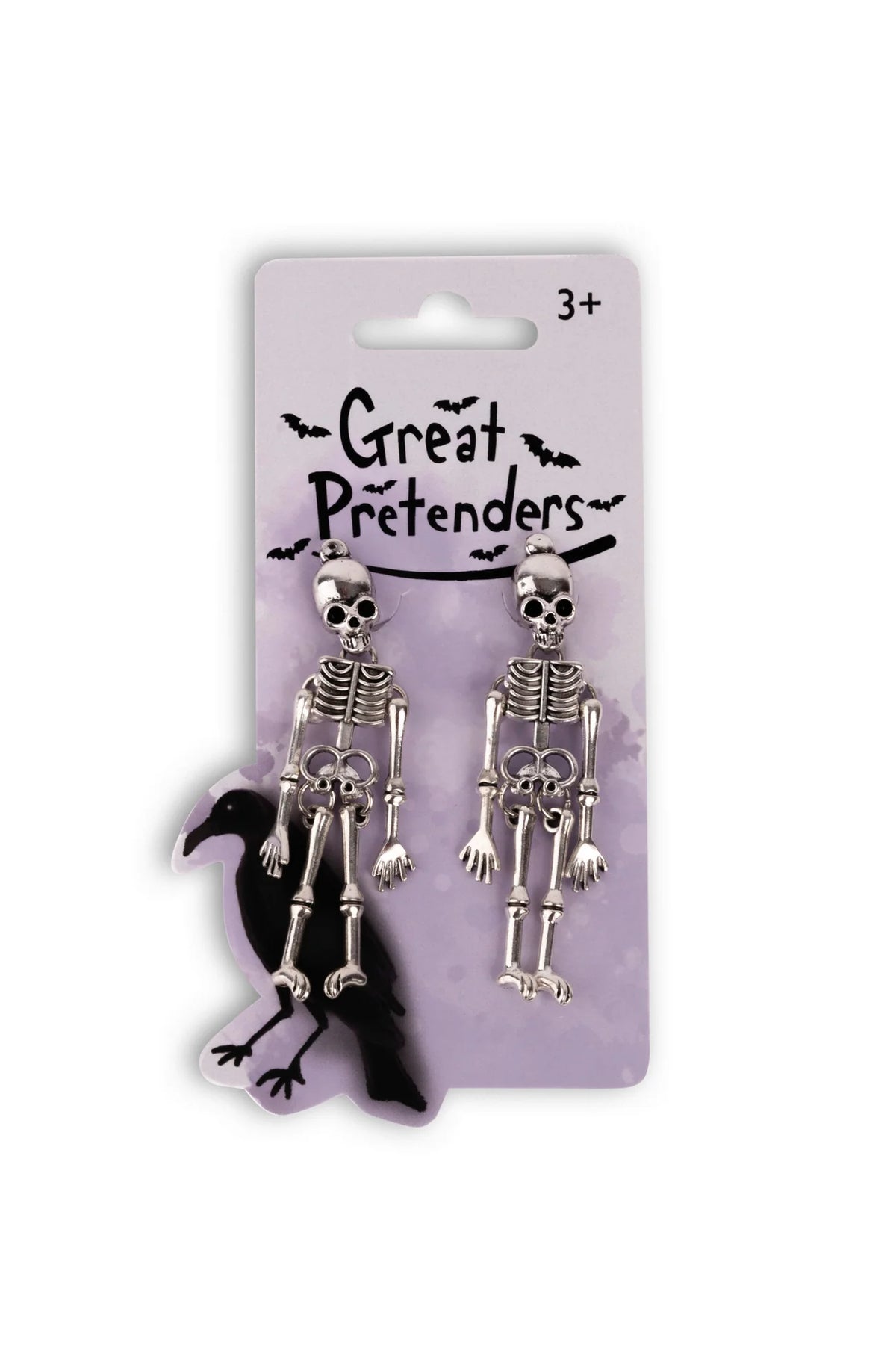 Boucles d'oreilles clips squelettes